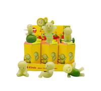 6 Pcs/Set Night Light Ghost Fitness Elf Smiski Figure Anime Doll