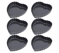 6 PCS Set Tortiere Per Dolci Teglia Crostata Cuore Mini Stampi Torte