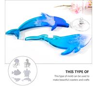 6 Pcs Silicone Stampi in Per Resina Stampo Epossidico Fai Da Te Sottobicchieri