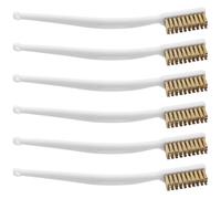 6 Pcs Spazzola Curva in Ottone Set Di Spazzole Pulizia Del Filo Rame