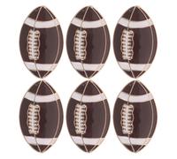 6 Pcs Spilla Da Rugby Spille Forma Di Cartone Animato in Lega Metallo