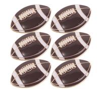 6 Pcs Spilla Da Rugby Spille Forma Di Cartone Animato in Metallo Lega