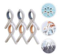 6 Pcs Spilla Per Vestiti Mollette Stoffa Clip Corda Molletta Antivento