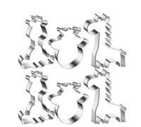 6 Pcs Stampo Per Biscotti La Cottura Casalinga Stampi Torte Dolci Taglierina