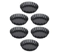 6 Pcs Stampo Per Crostata Con Fondo Removibile Stampi Tartellette