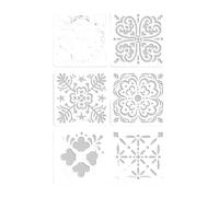 6 PCs Stencil Fiore Modelli Foglio Arte E Artigianato Per Carte Compiti Scuolari Espressione Artistica Cava Out Painting Journal