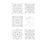 6 PCs Stencil Fiore Modelli Foglio Arte E Artigianato Per Carte Compiti Scuolari Espressione Artistica Cava Out Painting Journal