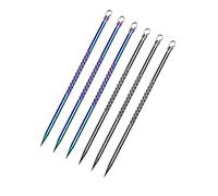 6 Pcs Strumento Di Rimozione Di Comedone Diamante Comedone Extractor Zit Brufolo Rimozione Di Comedone Estrattore Strumento Di Rimozione Dell'acne Kit per Difetto, Whitehead Popping, Zit