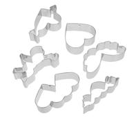 6 Pcs Tagliabiscotti Rotondo Tortiera Forma Cuore Stampo Ad Anello