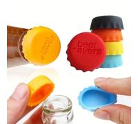 6 Pcs Tappi per Bottiglia in Silicone, Colorati Tappo a Corona per Bottiglie di Birra, Riutilizzabili Ecologici Tappi in 6 Colori per Sigillare Birra, Bottiglie di Vetro, Coperchio per Bevande Spezie