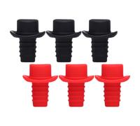 6 Pcs Tappo Di Vino Tappi Per Bottiglie Silicone Copribottiglie Bevande