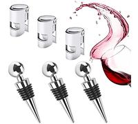 6 PCS Tappo Vino Tappi per Champagne Vino in Acciaio Inox Tappo Tappo Bottiglia per Collezione Vino Tappo Sigillante per Bottiglie di Vino Frizzante Per Champagne Vino Rosso Birra Sigillante