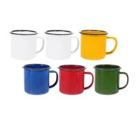 6 Pcs Tazza Smaltata Colorata Bambino Che Fa Primi Passi Mini Tazze Da Tè