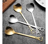 6 Pcs Tè A Forma Di Cuore Cucchiaino Da Caffè Per Il Cucchiaini Dessert