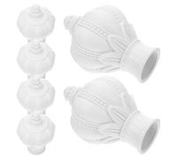 6 Pcs Terminali Bastone Terminale Tappo Per Asta Testa Canna Tende