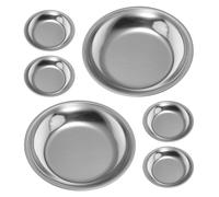 6 Pcs Vassoio Per Bustine Di Tè Piatto Condimento Punte Acciaio Inossidabile