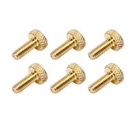 6 PCS viti per il ponte per chitarra, vite di bloccaggio a stringa tremolo M4 metallo elettrico Sostituzione delle viti di accordatura fine (Oro)