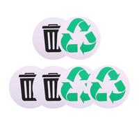 6 Pcs Waste Sorting for Recycling Adesivi Della Spazzatura Riciclare Adesivo