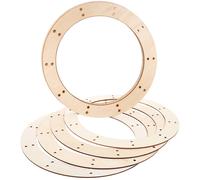 6 Pcs Wooden Wreath Frame Cornici Per Ghirlande Ornamenti Artigianali