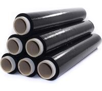 6 PELLICOLE FILM ESTENSIBILE NERO DA 1,8 KG 23 MYCRON BOBINE SUPER RESISTENTE