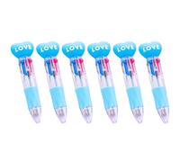 6 penna a multicolore 4 penne a color-in-1 punta da 1, 0 mm per la codifica a colori journaling articoli per la scrittura per ufficio penne per animali dei cartoni animati impugnatura