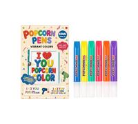 6 pennarelli magici a vernice gonfia 3D per disegno a colori popcorn penne | Magic Popcorn - Pennarelli colorati con inchiostro 3D per creare un'arte gonfia testurizzata con calore per disegnare e