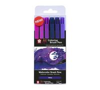 6 pennarelli - Punta a pennello - Penna da colorare Koi Galaxy - Sakura