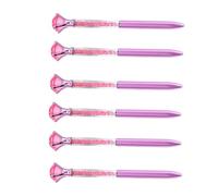 6 penne a sfera con diamante grande cristallo per donne, penna diamantata per ufficio, riempitivi per calze, decorazione quotidiana per ufficio