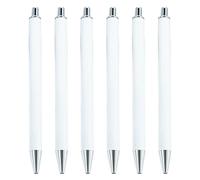 6 penne a sfera con punta da 1,0 mm, penna a sfera retrattile, ricaricabile, ideale come regalo aziendale