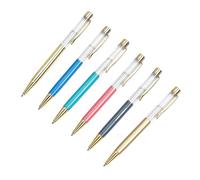 6 penne a sfera in metallo con clip per penna, penna a sfera retrattile, penna a sfera per ufficio e firma per scrivere Smoohtly Guest Sign In