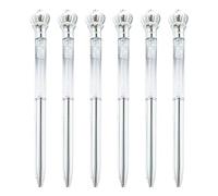 6 penne a sfera Twist to Open/Close Firma Pen Guest Sign in cristallo strass per ufficio scuola penne scrittura liscia