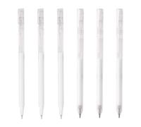 6 Penne Art Line, Gel Bianche Per Scrivere e Disegnare, Da Punta, Per Belle Arti