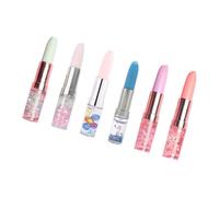 6 penne gel a forma di rossetto da 0,5 mm, per scrivere note di Darwing, per riempire la calza della Befana, in gel colorato