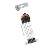 6 pennelli con setole in nylon per pittura ad acquerello per pittura ad acquerello a guazzo acrilici ad olio pittura ad acquerello pennello per artisti forniture artistiche professionali