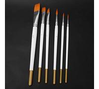 6 Pennelli per Pittura, Possono Utilizzare 12 colori di colori ad olio contemporaneamente, Penne per il trucco per la pittura del viso e del corpo di Halloween