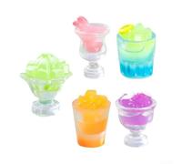 6 per mini Bicchieri Ghiaccio Resina per decorazione 6 per mini | Resina per premium , vivaci, dettagli nitidi, resistenza nel per tempo, interno ed esterno