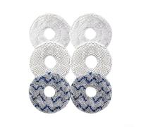 6 per ricambi Lavabili Mop Pad per Mijia per 1s e 2 6 per ricambi | Microfibra avanzata, assorbe il 60% di sporco in , per ideale per mijia All-in-One, lavabile in lavatrice