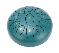 6 Percussioni a Mano in Acciaio Al Carbonio da I a e - Pioggia Chakra dall'aspetto Elegante per la Meditazione e il Relax (GREEN)
