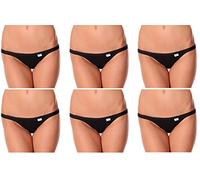 6 perizoma vita bassa donna JADEA art. 508 cotone elasticizzato (3, nero)