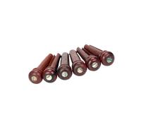 6 Perni per ponte facili da usare Picchetti per corde per chitarra Struttura in legno Adatto per un suono stabile nelle chitarre acustiche standard Perni per ponte per chitarra
