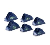 6 pettini guida per tagliacapelli da 3,2 cm, 3,8 cm, 4,4 cm, 5,1 cm, 5,7 cm, 6,3 cm, adatti per Wahl MC2 MC3