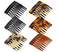 6 pettini laterali per capelli francesi, 9 denti, stile vintage, accessori per capelli per chignon da donna, piccoli accessori decorativi per capelli