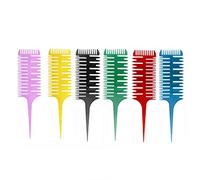 6 pettini per acconciature, per la tintura, per evidenziare la tessitura, il taglio del salone di parrucchiere, strumenti per la tintura, per uso domestico, in plastica di alta qualità, robusti