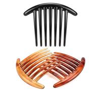 6 pettini per capelli francesi a 7 denti, pettine per capelli in plastica, pettini laterali, accessorio per donne e ragazze, per tenere in ordine i capelli randagi, eleganti gioielli da sposa