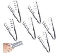 6 pettini per capelli volumizzanti a denti larghi, per districare le radici, per parrucchieri, casa, dormitorio, viaggi, hotel, bagno, uomini e donne