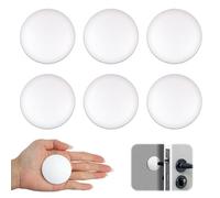 6 Pezzi Ø 50 mm Fermaporta Maniglia a Muro, Gommini Paracolpi Porta, Proteggi Maniglia Porta, Adesivi per Porte da Muro, Ferma Porta Gommini Adesivi per Proteggere le Maniglie Delle Porte, le Pareti