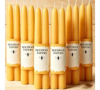 6 pezzi/12 candele tealight in cera d'api, candele in pura cera d'api, candele biologiche naturali, non profumate, senza fumo, bruciano con un tempo di combustione di circa 7-8 ore. (12 PS)