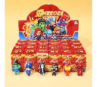 6 pezzi/12 pezzi/24 pezzi Set di portachiavi Marvel Superhero Blind Box - Comprende Spider-Man/Iron Man/Deadpool e amici | Ideale per feste e regali a sorpresa | Disegni di personaggi vivaci, portachi