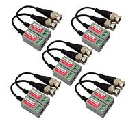 6 pezzi (12 pezzi) Mini CCTV BNC Video Balun Transceiver, Video Balun Balun per telecamere HD-TVI/CVI/AHD/Analog/960H (confezione da 6)