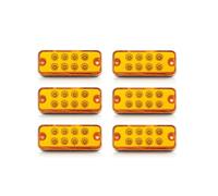 6 Pezzi 12V 8 LED Laterali Arancione Ambra Luci per Fiat Ducato Peugeot VW Truck